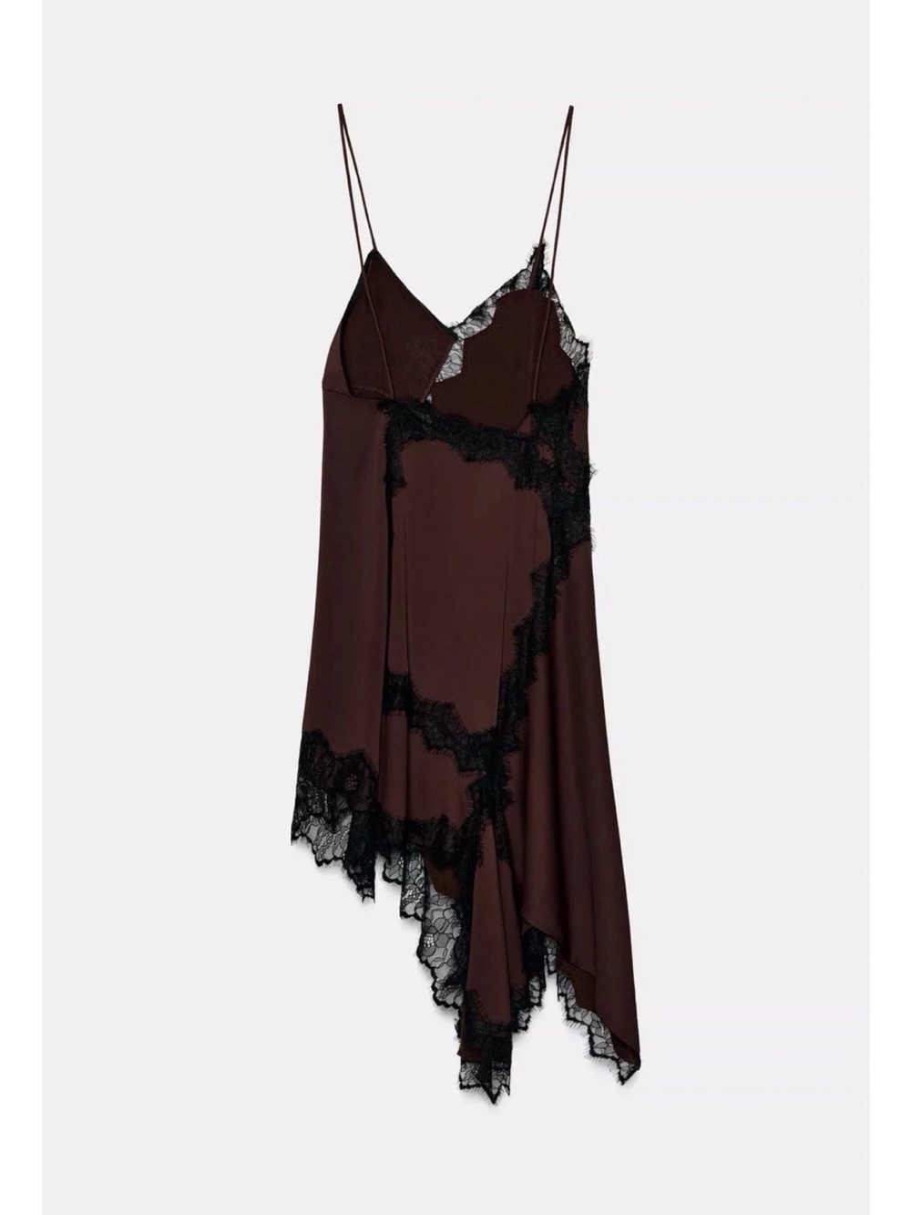 ZARA ASYMMETRIC LACE DRESS - Picture 8 of 10